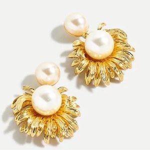 J. Crew RETAIL Pearl petal drop earrings